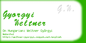 gyorgyi weltner business card